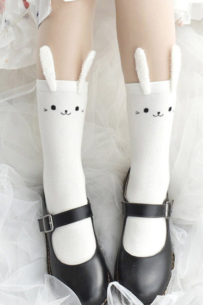 Cute Three-Dimensional Bunny Ears Sweet Socks 2 Colors
