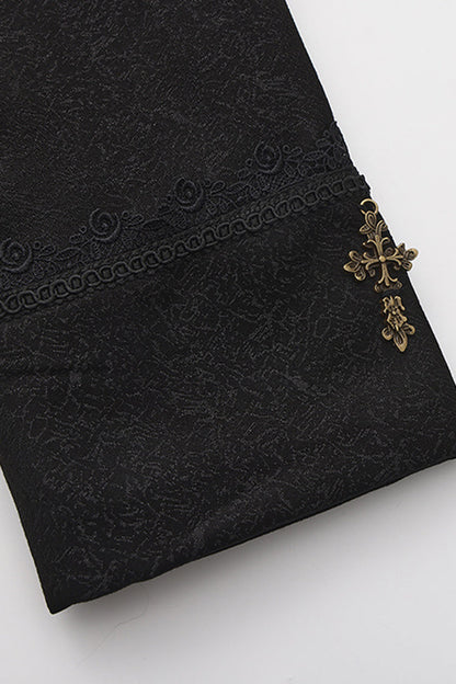 Black [The Eternal Sea of Hope] Long Sleeves Ouji Fashion Vintage Elegant Prince Lolita Long Coat