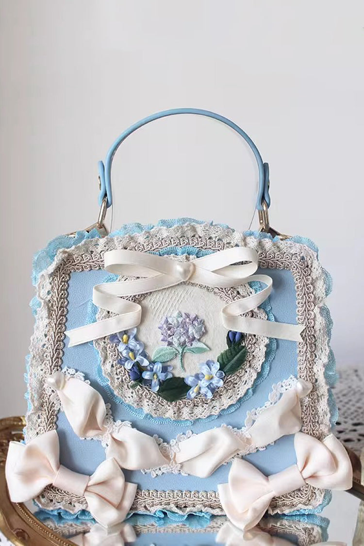 Four Seasons Floral Bowknot Lace Sweet Elegant Gorgeous Lolita Handbag 9 Colors