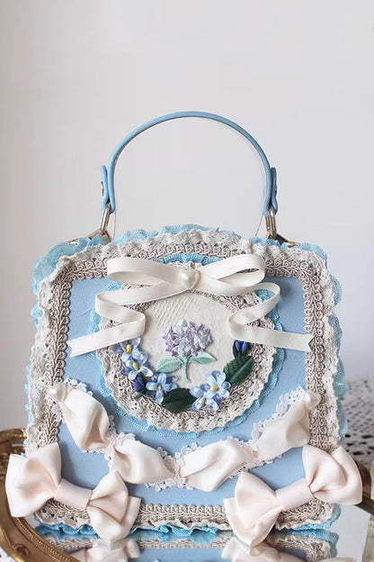 Four Seasons Floral Bowknot Lace Sweet Elegant Gorgeous Lolita Handbag 9 Colors