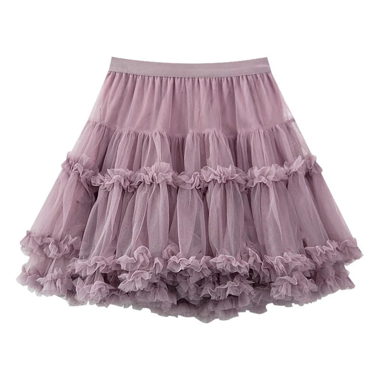 Sweet High Waisted Ruffle Princess Lolita Petticoat 7 Colors