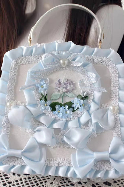 Four Seasons Floral Bowknot Lace Sweet Elegant Gorgeous Lolita Handbag 9 Colors