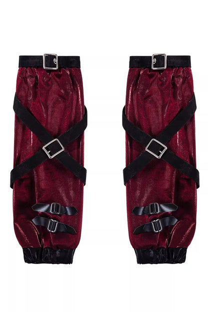 Black/Red [Chief Assassin] Lace-Up Gothic Ouji Lolita Set