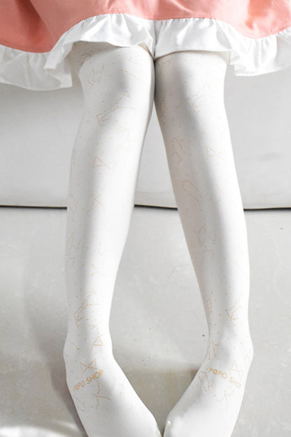 Zodiac Print Bronzing Classic Lolita Tights 2 Colors