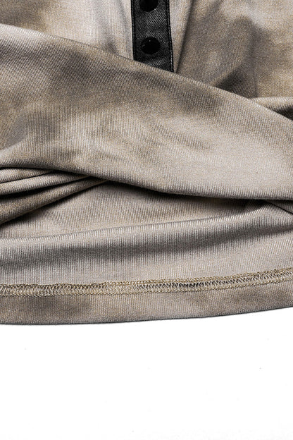 Black/Coffee Sleeveless Cutout Crossed Hooded Women's Punk Tank Top