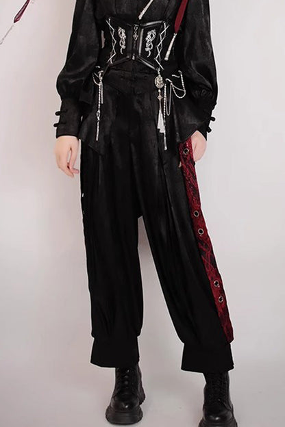 [Bone Dragon] Long Sleeves Ouji Fashion Classic Lolita Pants 2 Colors