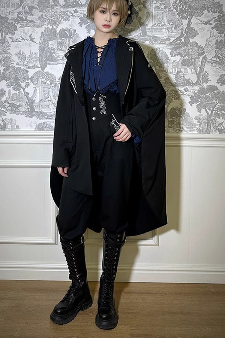 Pirate Series Navigation Treasure Hunting Guide Embroidery Handsome Lolita Cloak 2 Colors
