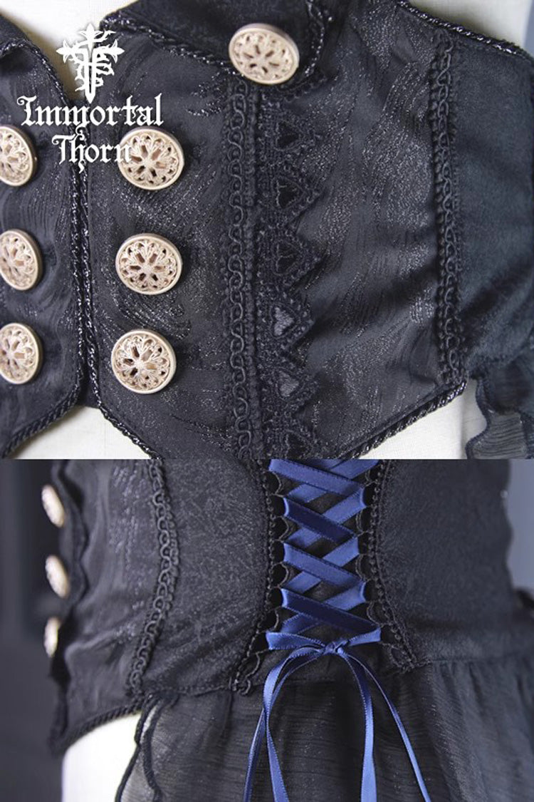 Black [The Eternal Dark Night] Ouji Fashion Elegant Prince Lolita Waistband