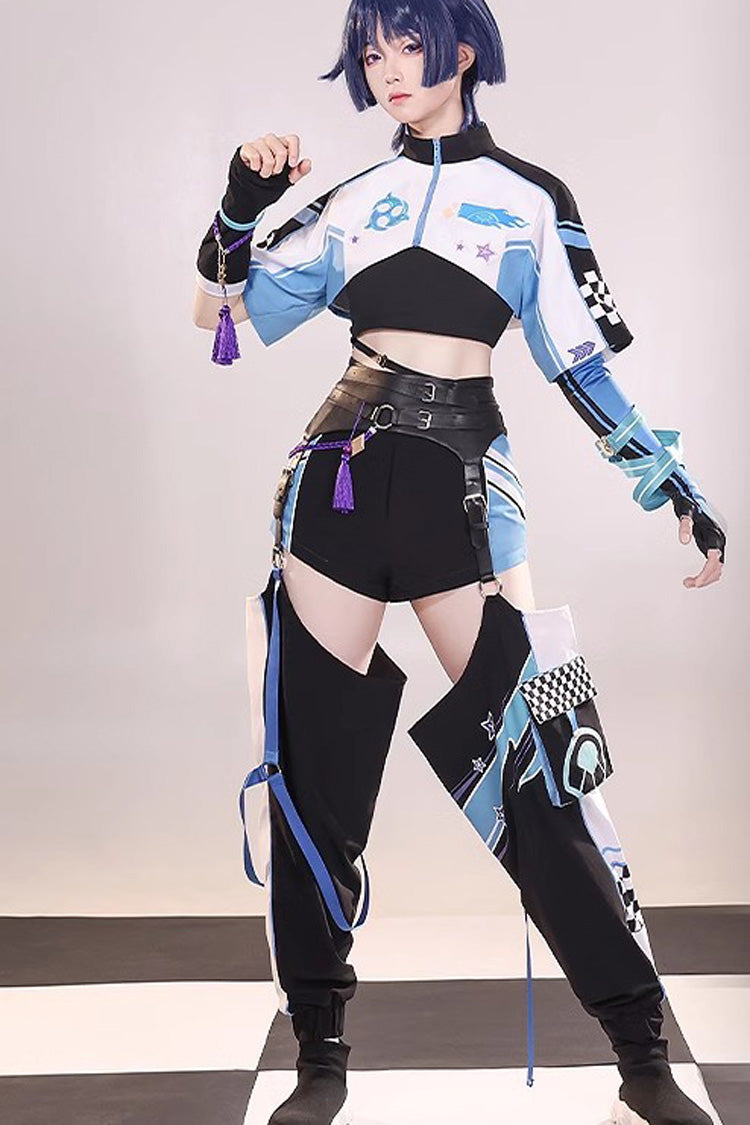 Multi-Color Wandering Rider Print Prince Handsome Cool Ouji Lolita Set