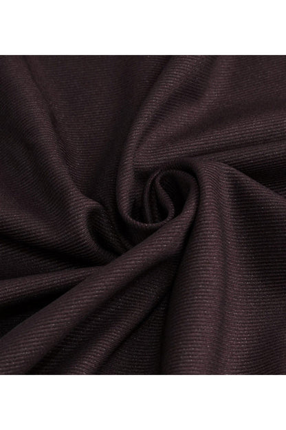 Brown Twill Suit Material Side Pocket Floral Shaped Webbing Gothic Mens Pants