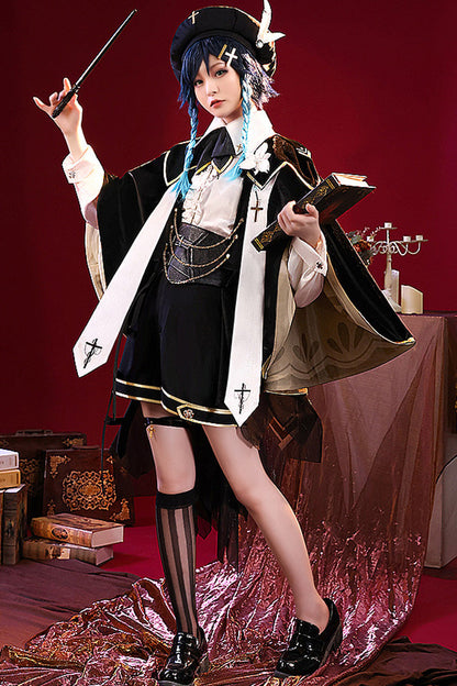 Black/White Choir Super Luxury Print Ouji Fashion Lolita Set
