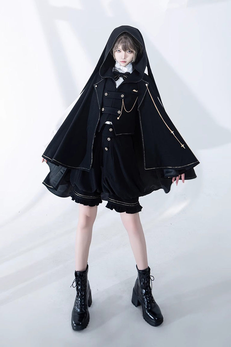 Classic Ouji Shirt - Anxious Rabbit, White, Gothic Style, Long Sleeves - additional product view 14