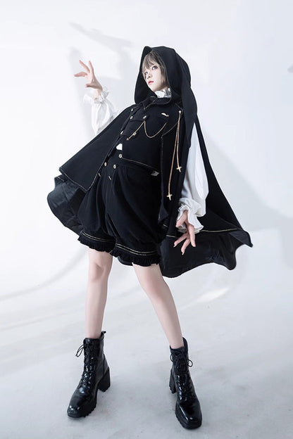 Classic Ouji Shirt - Anxious Rabbit, White, Gothic Style, Long Sleeves - additional product view 15