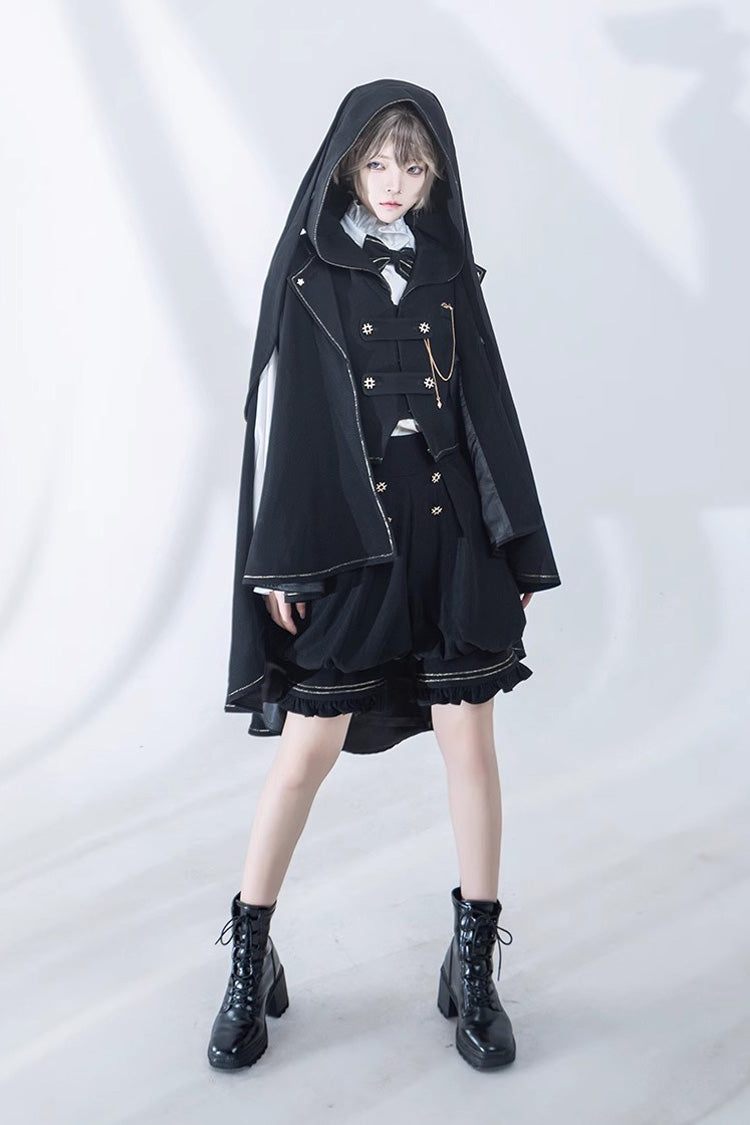 Classic Ouji Shirt - Anxious Rabbit, White, Gothic Style, Long Sleeves - additional product view 17