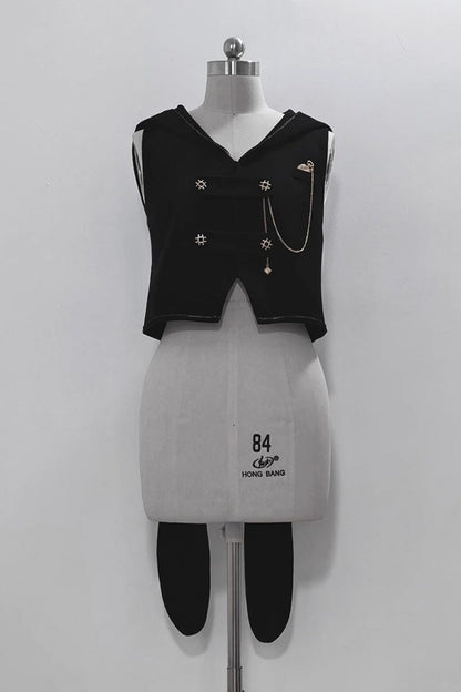 Classic Ouji Shirt - Anxious Rabbit, White, Gothic Style, Long Sleeves - additional product view 18