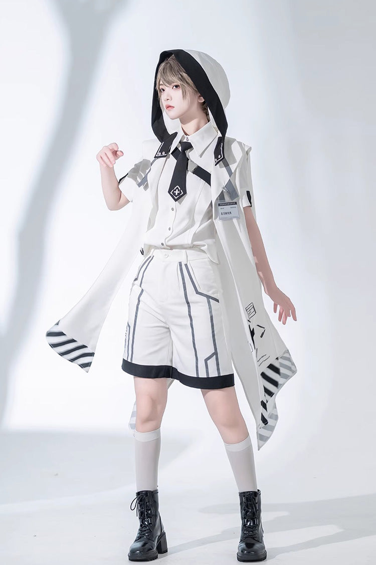 Classic Ouji Shirt - Handsome, White - Prince Style Layering Top - additional product view 4