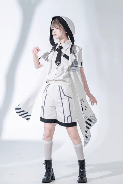 Classic Ouji Shirt - Handsome, White - Prince Style Layering Top - additional product view 4