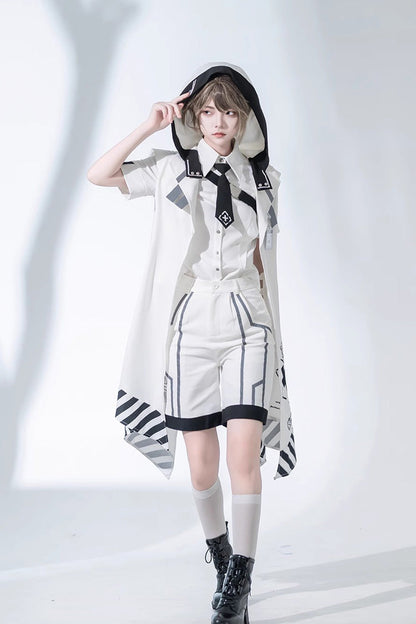 Classic Ouji Shirt - Handsome, White - Prince Style Layering Top - additional product view 5