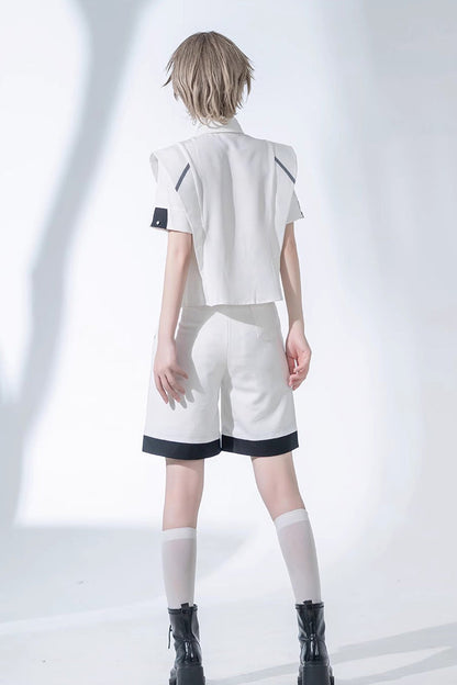 Classic Ouji Shirt - Handsome, White - Prince Style Layering Top - additional product view 7