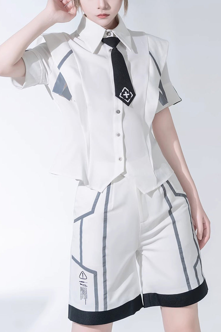 Classic Ouji Shirt - Handsome, White - Prince Style Layering Top - main product image