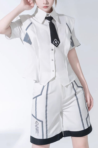 Classic Ouji Shirt - Handsome, White - Prince Style Layering Top - main product image
