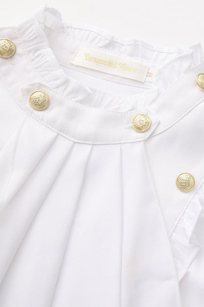 Classic Ouji Shirt - Immortal Silent Agent, 3 Colors, Stand Collar, Ruffled, Long Sleeves - additional product view 5