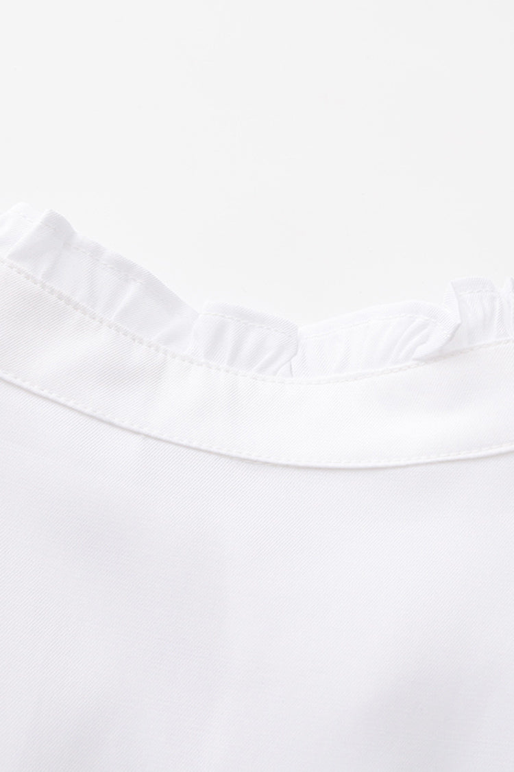 Classic Ouji Shirt - Immortal Silent Agent, 3 Colors, Stand Collar, Ruffled, Long Sleeves - additional product view 8