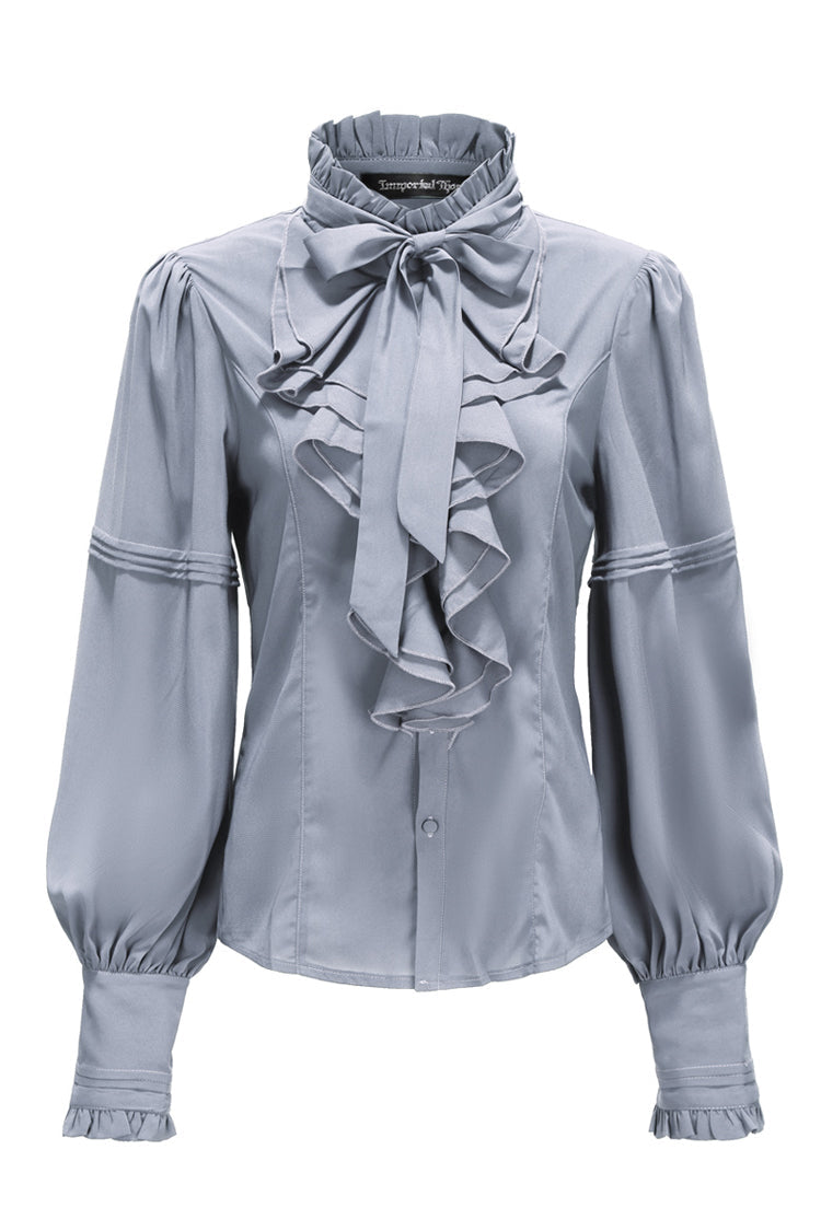 Classic Ouji Shirt - Original, 5 Colors, Lace Trim, Bow Detail - main product image