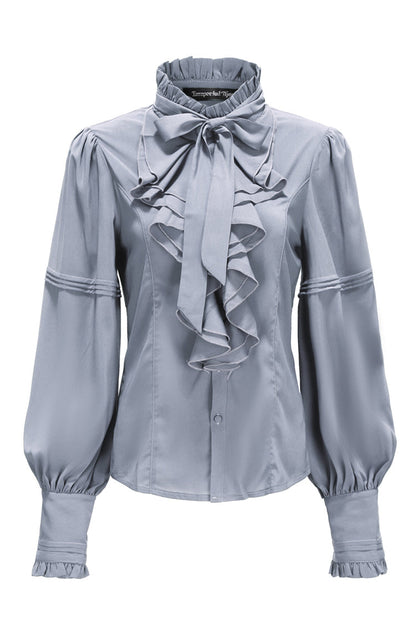 Classic Ouji Shirt - Original, 5 Colors, Lace Trim, Bow Detail - main product image
