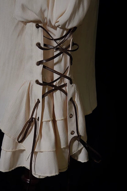 Classic Ouji Shirt - Pirate Series Navigation, Ivory, Long Sleeves - additional product view 5