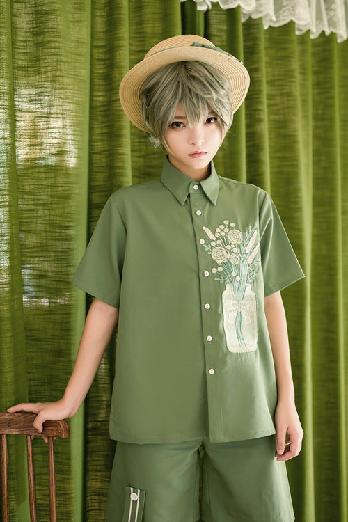 Classic Ouji Shirt - Princess Chronicles Flowering, 2 Colors, Embroidered - additional product view 3