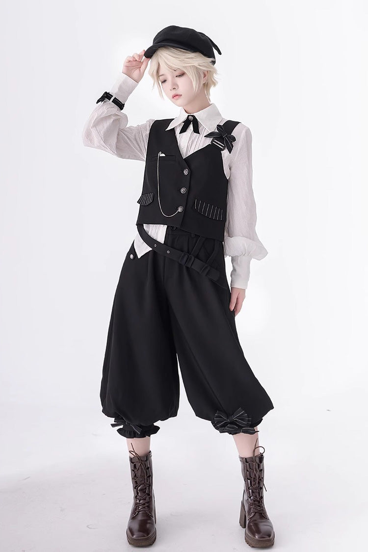 Classic Ouji Shirt - Secret Morning Paper, White, Long Sleeves - additional product view 8