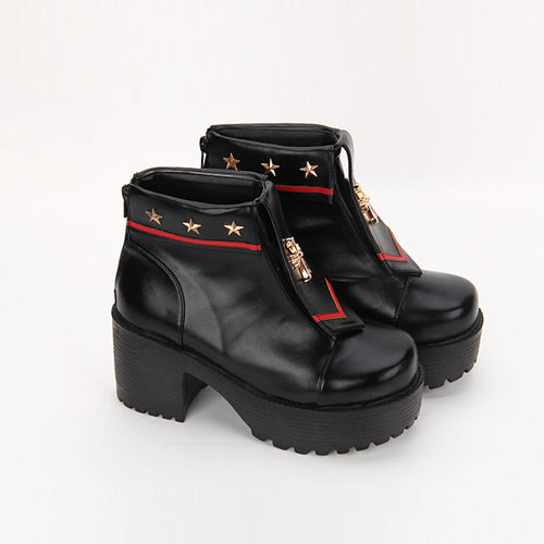 Cross Detail Lolita Heels - Navy Style, 4 Colors, Cross Detail, Sweet Style - additional product view 6