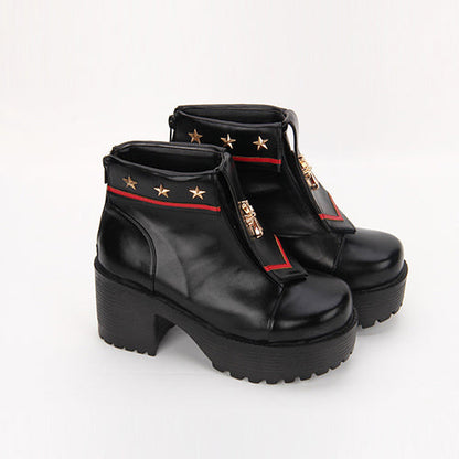 Cross Detail Lolita Heels - Navy Style, 4 Colors, Cross Detail, Sweet Style - additional product view 6