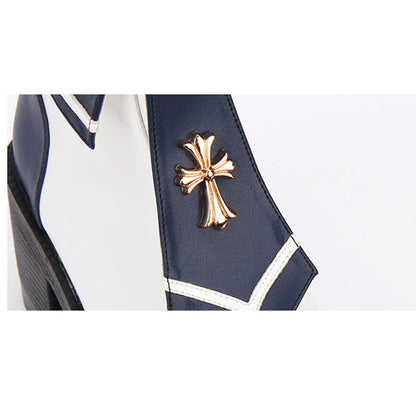 Cross Detail Lolita Heels - Navy Style, 4 Colors, Cross Detail, Sweet Style - additional product view 7
