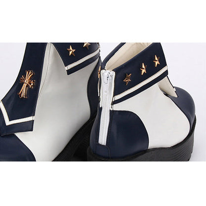 Cross Detail Lolita Heels - Navy Style, 4 Colors, Cross Detail, Sweet Style - additional product view 8