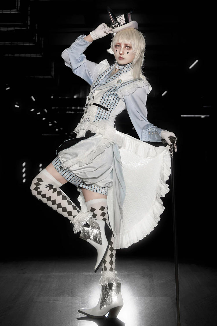 [The Rabbit’s Invitation] Long Sleeves Ruffled Classic Vintage Elegant Prince Palace Ouji Lolita Set