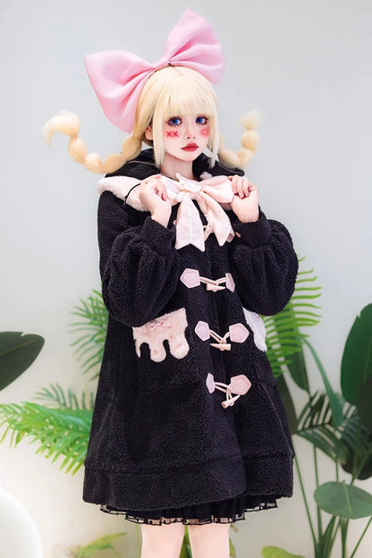 Unicorn Long Sleeves Bowknot Sweet Lolita Long Coat 2 Colors