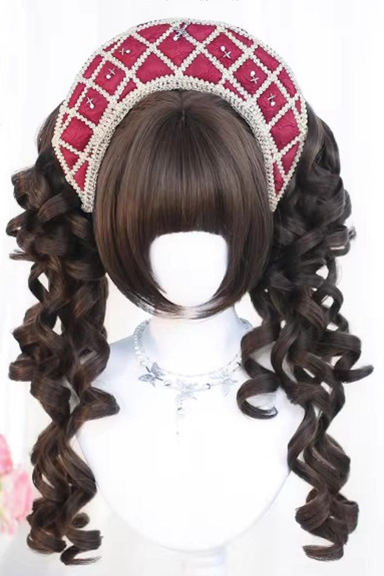 Special Roman Ringlet Curls Sweet Lolita Wig Set 3 Colors