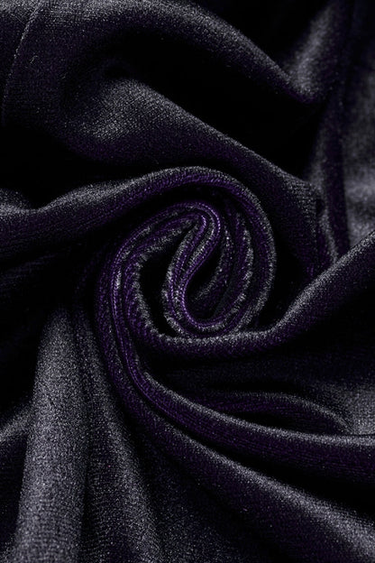 Black/Purple Long Sleeves Gradient Women's Gothic Dress