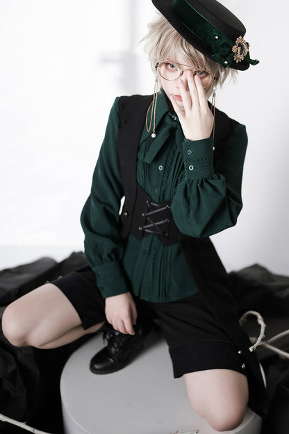 Overture Middle Ages Ouji Fashion Gothic Lolita Long Vest 3 Colors