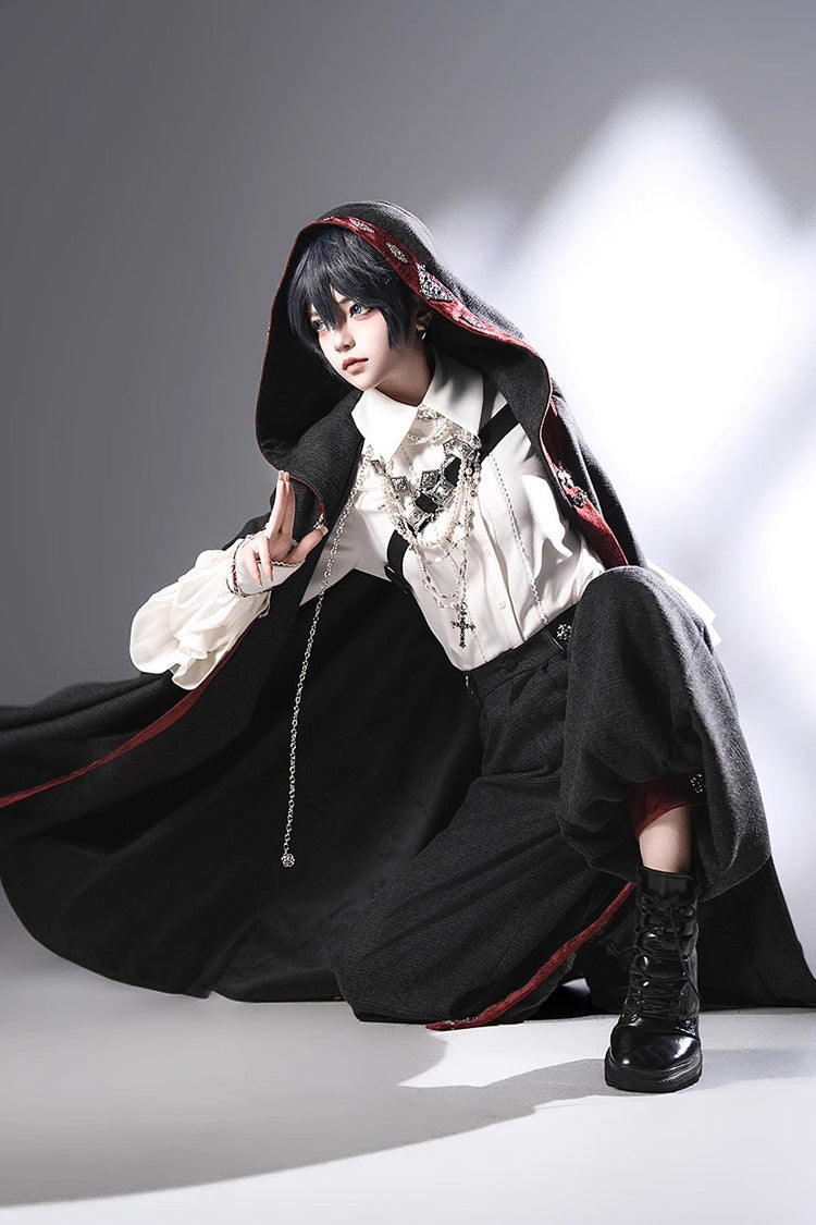 Black [Sacred Vow] Vintage Elegant Prince Handsome Ouji Lolita Pants