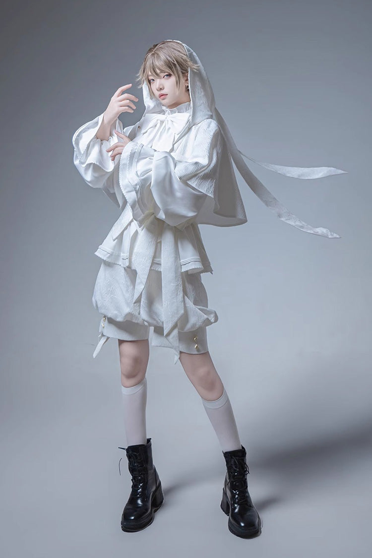 White Rabbit Hunting White Moonlight Edition Vintage Ouji Fashion Lolita Coat