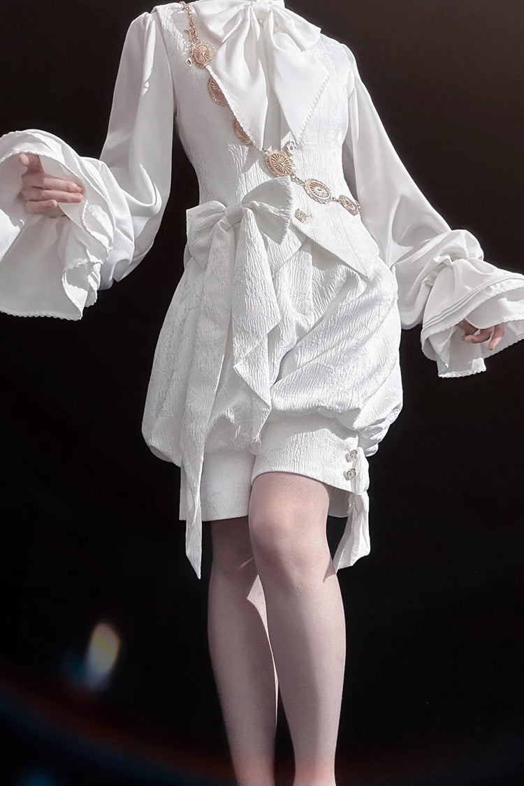 White Rabbit Hunting White Moonlight Edition Vintage Ouji Fashion Lolita Vest