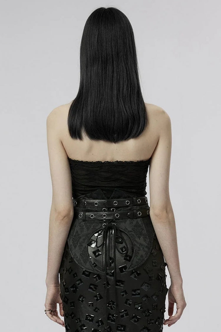 Sleeveless Ripped Womens Halterneck Gothic Corset 2 Colors
