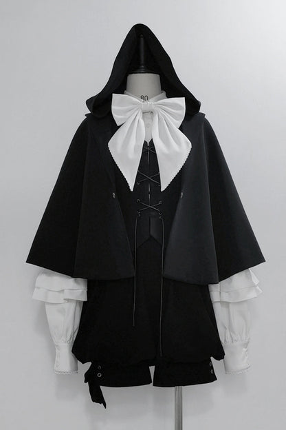 Black [Rabbit Feather Phantom] Gothic Prince Handsome Ouji Lolita Vest