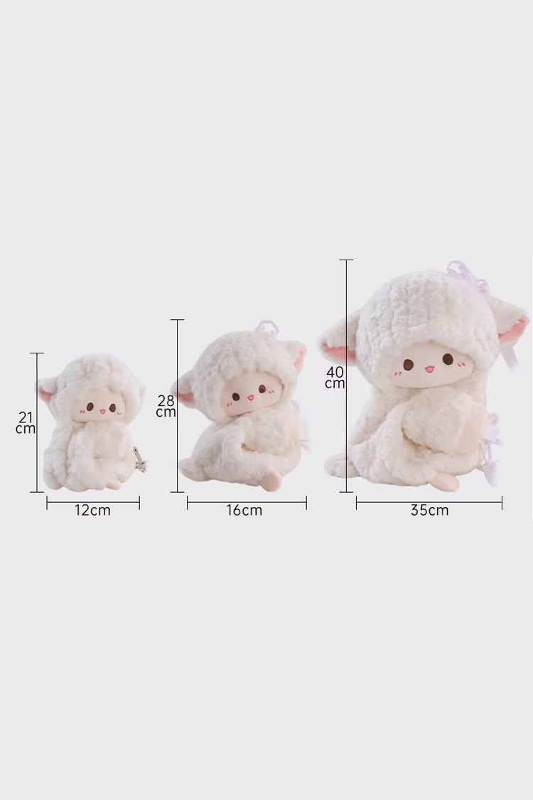 Little Lamb Guli Lying-Down Plush Toy Sweet Lolita Backpack 2 Colors