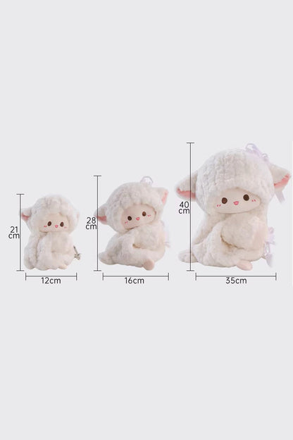 Little Lamb Guli Lying-Down Plush Toy Sweet Lolita Backpack 2 Colors
