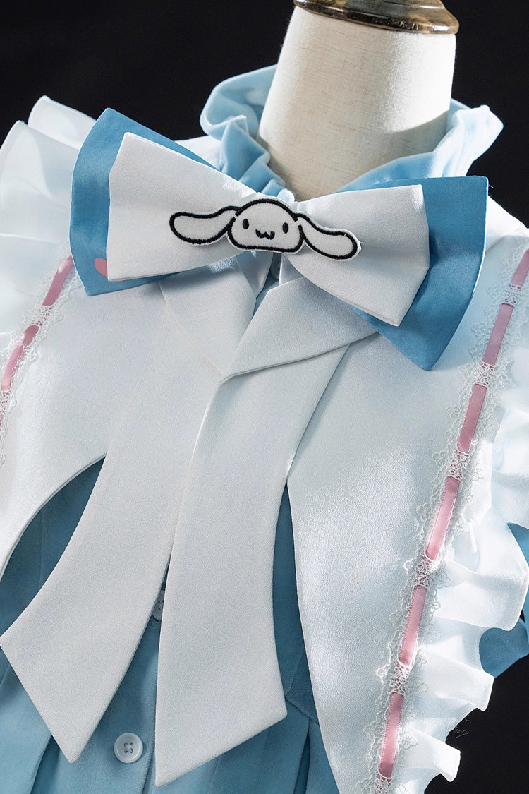 Blue [Identity V] Long Sleeves Ruffle Bowknot Sweet Prince Ouji Lolita Set