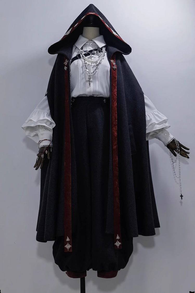 Black [Sacred Vow] Vintage Elegant Prince Handsome Ouji Lolita Pants